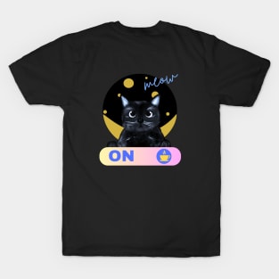 wake up cat, ON TIME T-Shirt